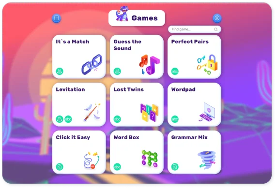 Screenshot de jeux ne pour l'anglais