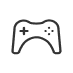Icon gamepad bw