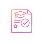 Icon of a verified diplome
