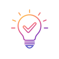 Icon of light check