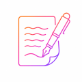 icon of text and pencil